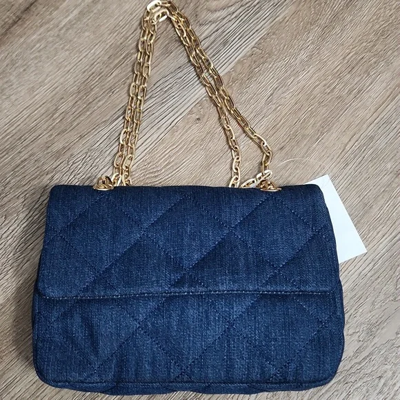 Quilted Denim Bag - NWT - Picture 2 of 10